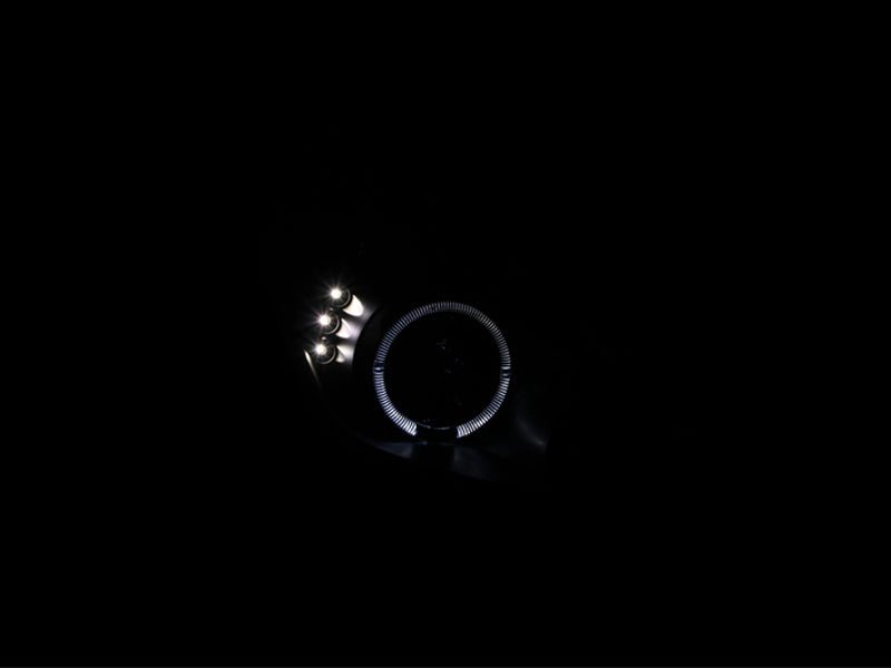 ANZO 2000-2005 Toyota Celica Projector Headlights w/ Halo Black ANZO ANZ121387