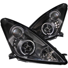 Load image into Gallery viewer, ANZO 2000-2005 Toyota Celica Projector Headlights w/ Halo Black ANZO ANZ121387