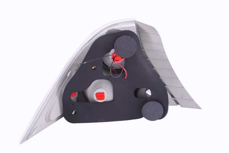 ANZO 2001-2003 Honda Civic Taillights Chrome w/ Halo - Black Ops Auto Works