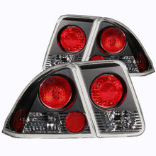 Load image into Gallery viewer, ANZO 2001-2004 Honda Civic Taillights Black ANZO ANZ221048