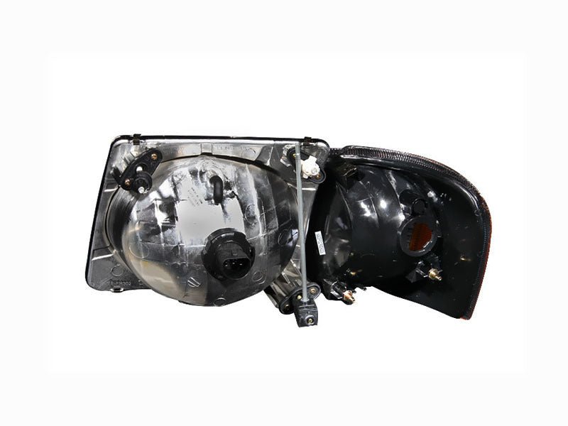 ANZO 2001-2005 Ford Explorer Crystal Headlights Black ANZO ANZ111041