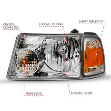 Load image into Gallery viewer, ANZO 2001-2011 Ford Ranger Crystal Headlight Chrome w/Corner Lights (OE Replacement) ANZO ANZ111484