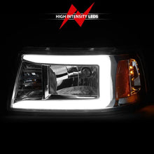 Load image into Gallery viewer, ANZO 2001-2011 Ford Ranger Crystal Headlights w/ Light Bar Chrome Housing ANZO ANZ111512