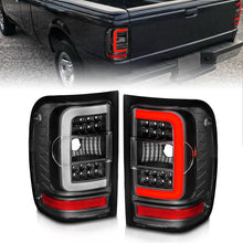 Load image into Gallery viewer, ANZO 2001-2011 Ford Ranger LED Tail Lights w/ Light Bar Black Housing Clear Lens ANZO ANZ311390