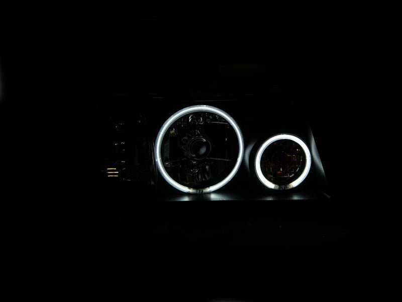 ANZO 2001-2011 Ford Ranger Projector Headlights w/ Halo Black (CCFL) 1 pc ANZO ANZ111152