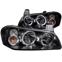 Load image into Gallery viewer, ANZO 2002-2003 Nissan Maxima Crystal Headlights w/ Halo Black - Black Ops Auto Works