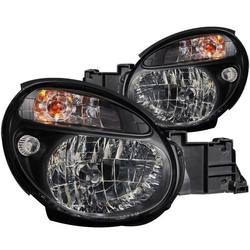 ANZO 2002-2003 Subaru Impreza Crystal Headlights Black ANZO ANZ121121