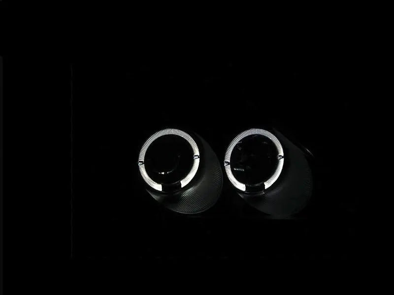 ANZO 2002-2004 Honda Civic Projector Headlights w/ Halo Black ANZO ANZ121057