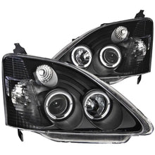 Load image into Gallery viewer, ANZO 2002-2004 Honda Civic Projector Headlights w/ Halo Black ANZO ANZ121057