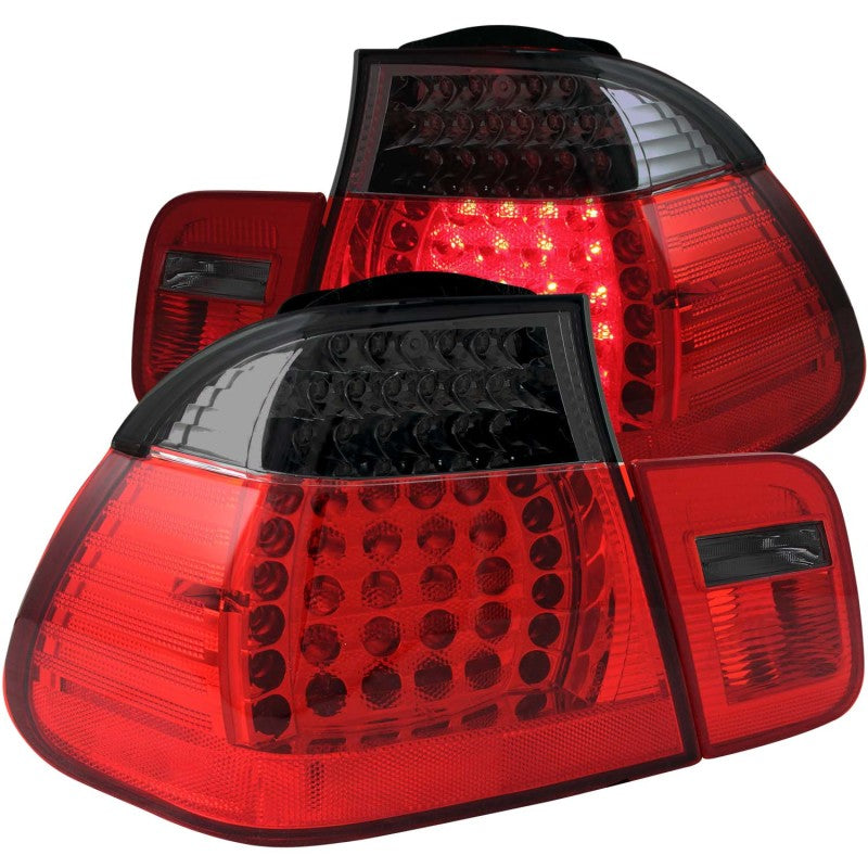 ANZO ANZO 2002-2005 4DR BMW 3 Series E46 LED Taillights Red/Smoke