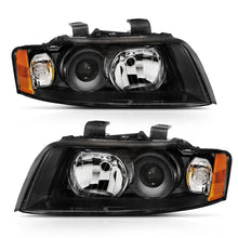 Load image into Gallery viewer, ANZO 2002-2005 Audi A4 Projector Headlight Black G2 (Halogen Type) ANZO ANZ121528