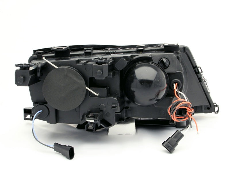 ANZO 2002-2005 BMW 3 Series E46 Projector Headlights w/ Halo Black ANZO ANZ121140