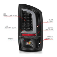 Load image into Gallery viewer, ANZO 2002-2006 Dodge Ram 1500 LED Tail Lights w/ Light Bar Black Housing Clear Lens ANZO ANZ311368