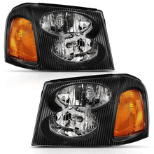 Load image into Gallery viewer, ANZO 2002-2009 Gmc Envoy Crystal Headlight Black Amber - Black Ops Auto Works