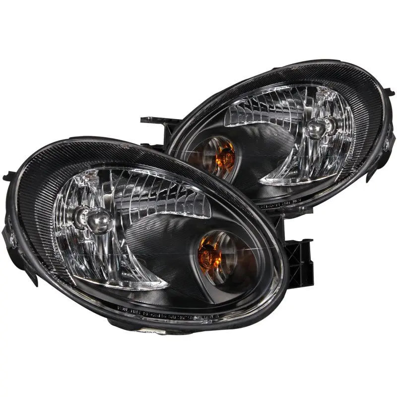 ANZO 2003-2005 Dodge Neon Crystal Headlights Black ANZO ANZ121030
