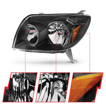 Load image into Gallery viewer, ANZO 2003-2005 Toyota 4Runner Crystal Headlights Black ANZO ANZ111394
