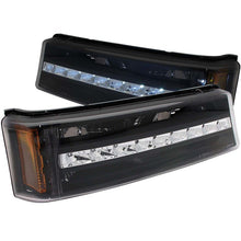 Load image into Gallery viewer, ANZO 2003-2006 Chevrolet Silverado 1500 LED Parking Lights Black w/ Amber Reflector ANZO ANZ511067