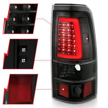 Load image into Gallery viewer, ANZO 2003-2006 Chevy Silverado 1500 LED Taillights Plank Style Black w/Clear Lens ANZO ANZ311333