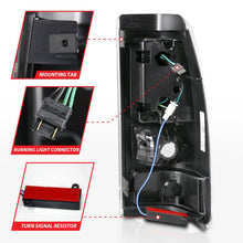 Load image into Gallery viewer, ANZO 2003-2006 Chevy Silverado 1500 LED Taillights Plank Style Black w/Clear Lens ANZO ANZ311333