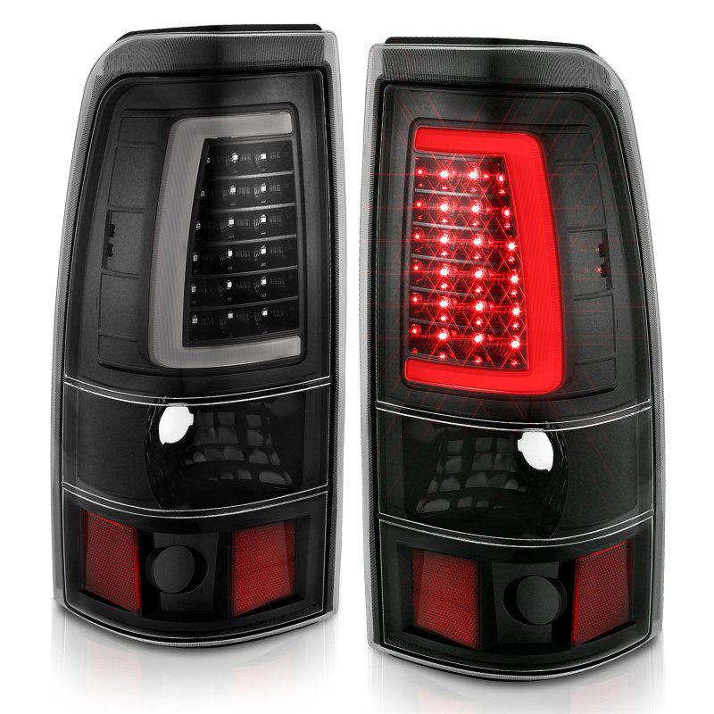 ANZO 2003-2006 Chevy Silverado 1500 LED Taillights Plank Style Black w/Clear Lens ANZO ANZ311333