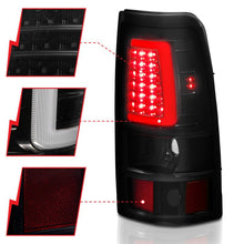 Load image into Gallery viewer, ANZO 2003-2006 Chevy Silverado 1500 LED Taillights Plank Style Black w/Smoke Lens - Black Ops Auto Works