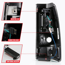 Load image into Gallery viewer, ANZO 2003-2006 Chevy Silverado 1500 LED Taillights Plank Style Black w/Smoke Lens - Black Ops Auto Works