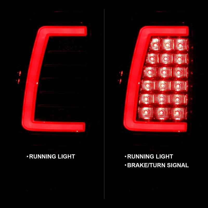 ANZO 2003-2006 Chevy Silverado 1500 LED Taillights Plank Style Chrome With Red/Clear Lens ANZO ANZ311335