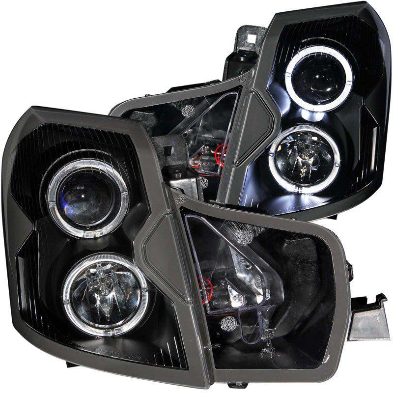 ANZO 2003-2007 Cadillac Cts Projector Headlights w/ Halo Black - Black Ops Auto Works