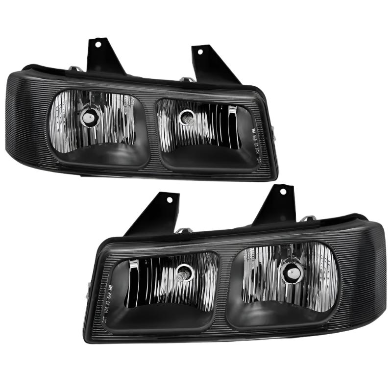 ANZO 2003-2017 Chevy Express Crystal Headlight Black ANZO ANZ111474