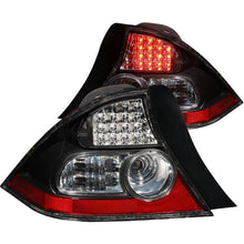 Load image into Gallery viewer, ANZO 2004-2005 Honda Civic LED Taillights Black ANZO ANZ321035