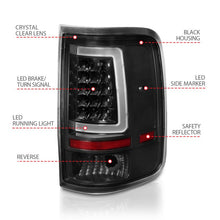 Load image into Gallery viewer, ANZO 2004-2006 Ford F-150 LED Tail Lights w/ Light Bar Black Housing Clear Lens ANZO ANZ311342