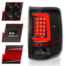 Load image into Gallery viewer, ANZO 2004-2006 Ford F-150 LED Tail Lights w/ Light Bar Black Housing Clear Lens ANZO ANZ311342