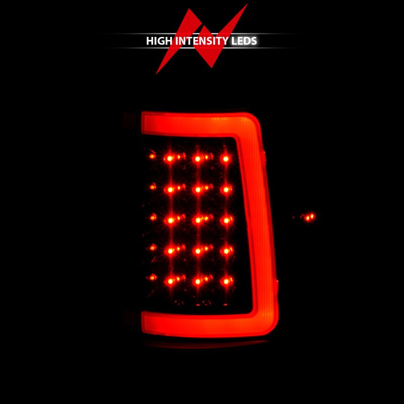 ANZO 2004-2006 Ford F-150 LED Tail Lights w/ Light Bar Black Housing Smoke Lens ANZO ANZ311343