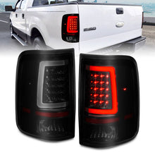 Load image into Gallery viewer, ANZO 2004-2006 Ford F-150 LED Tail Lights w/ Light Bar Black Housing Smoke Lens - Black Ops Auto Works