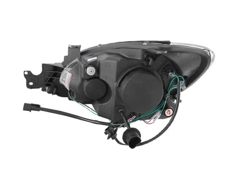 ANZO 2004-2007 Mitsubishi Lancer Projector Headlights w/ Halo Black (CCFL) ANZO ANZ121102