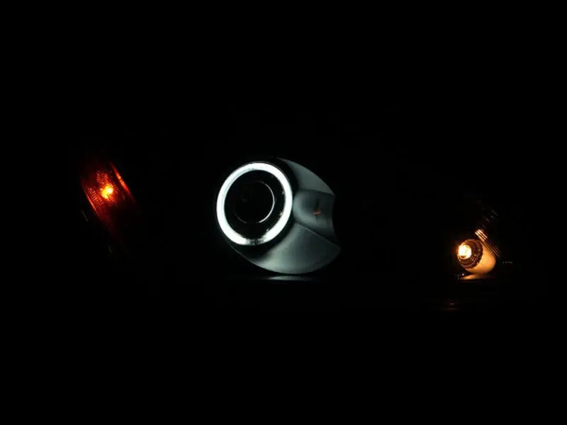 ANZO 2004-2007 Mitsubishi Lancer Projector Headlights w/ Halo Black (CCFL) - Black Ops Auto Works