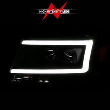 Load image into Gallery viewer, ANZO 2004-2008 Ford F-150 Projector Headlights w/ Light Bar Black Housing ANZO ANZ111541