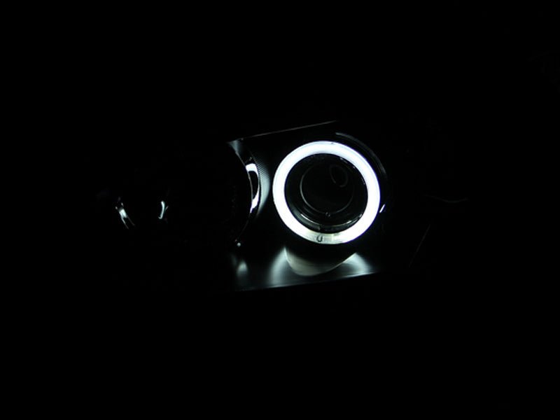 ANZO 2004-2008 Mazda 3 Projector Headlights w/ Halo Black (CCFL) ANZO ANZ121228