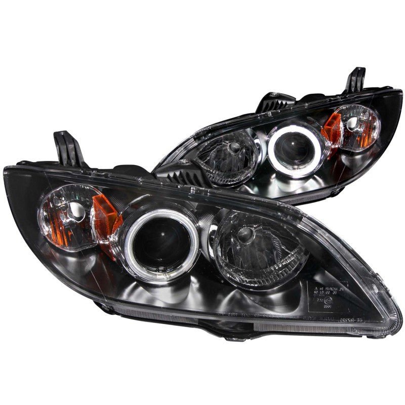 ANZO 2004-2008 Mazda 3 Projector Headlights w/ Halo Black (CCFL) ANZO ANZ121228