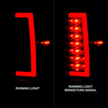 Load image into Gallery viewer, ANZO 2004-2012 Chevrolet Colorado/ GMC Canyon LED Tail Lights w/ Light Bar Black Housing Smoke Lens ANZO ANZ311383