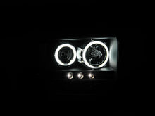Load image into Gallery viewer, ANZO 2005-2007 Ford Excursion Projector Headlights w/ Halo Black w/ LED Strip (CCFL) 1pc ANZO ANZ111117
