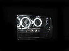 Load image into Gallery viewer, ANZO 2005-2007 Ford Excursion Projector Headlights w/ Halo Chrome w/ LED Strip (CCFL) 1pc ANZO ANZ111118
