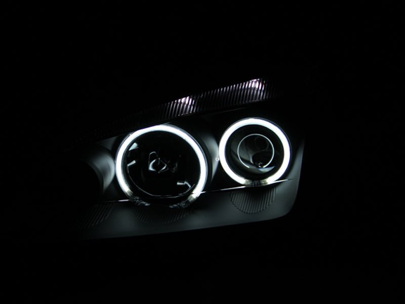 ANZO 2005-2007 Ford Focus Projector Headlights w/ Halo Black ANZO ANZ121198