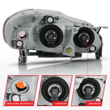 Load image into Gallery viewer, ANZO 2005-2008 Toyota Corolla Crystal Headlight Chrome Amber ANZO ANZ121540
