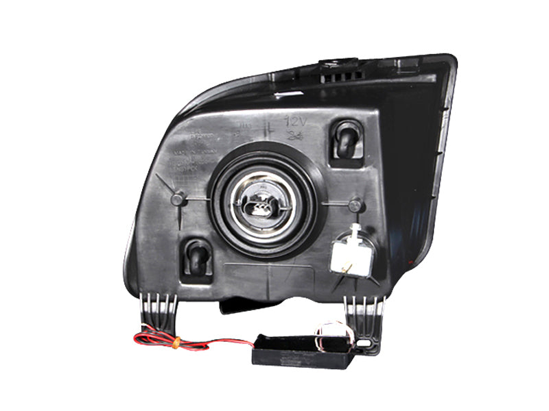 ANZO 2005-2009 Ford Mustang Crystal Headlights w/ Halo Black (CCFL) ANZO ANZ121033