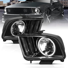 Load image into Gallery viewer, ANZO 2005-2009 Ford Mustang Crystal Headlights w/ Halo Black (CCFL) ANZO ANZ121033