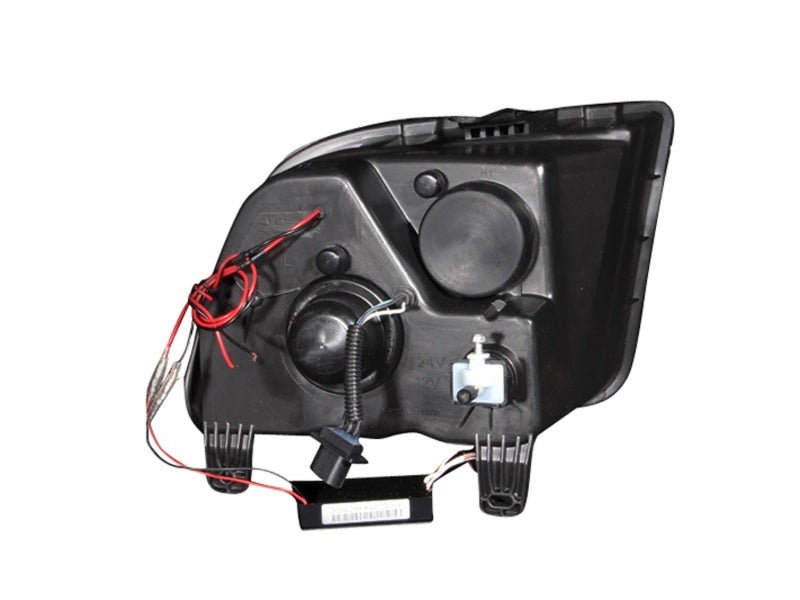 ANZO 2005-2009 Ford Mustang Projector Headlights w/ Halo Black ANZO ANZ121166
