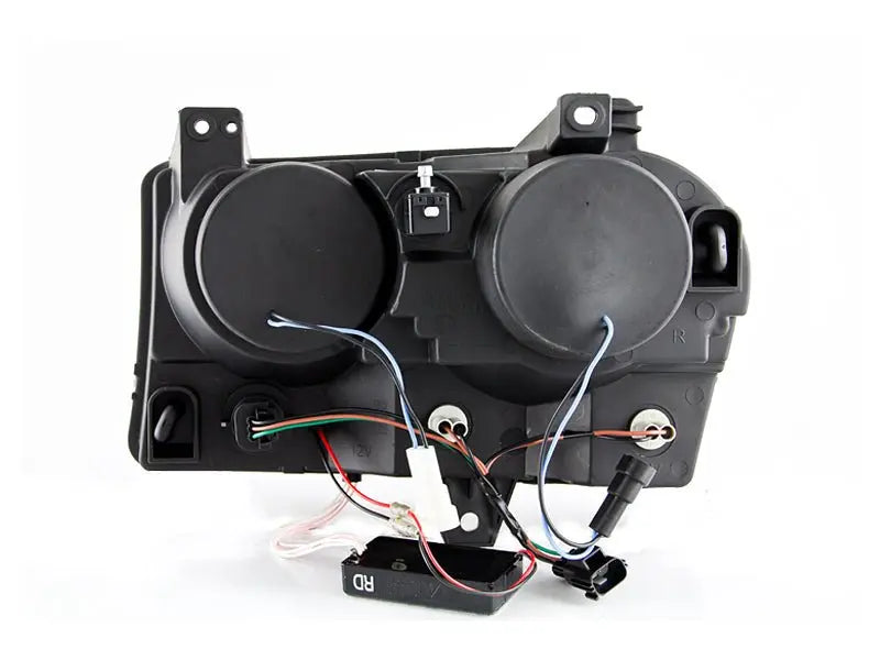 ANZO 2005-2010 Chrysler 300 Projector Headlights w/ Halo Black (Does Not Fit S Models) - Black Ops Auto Works