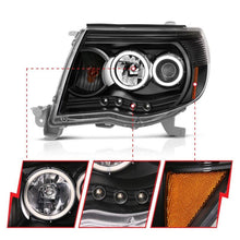 Load image into Gallery viewer, ANZO 2005-2011 Toyota Tacoma Projector Headlights w/ Halo Black ANZO ANZ121282