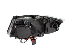 Load image into Gallery viewer, ANZO 2006-2008 BMW 3 Series E90-E91 Projector Headlights w/ Halo w/ LED Bar Black (CCFL) ANZO ANZ121335